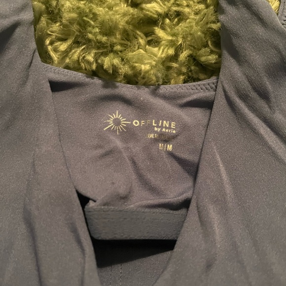 Aerie blue/purple Athletic Top and Biker Shorts Set - Picture 3 of 3